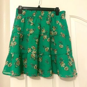LOFT floral skirt